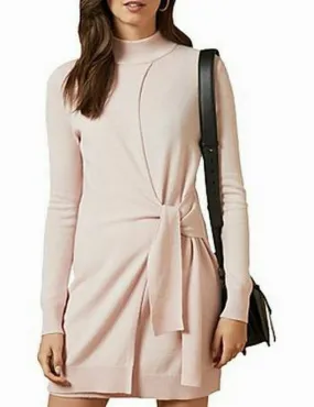 TED BAKER PALE PINK AMRITA WRAP DRESS SIZE 4