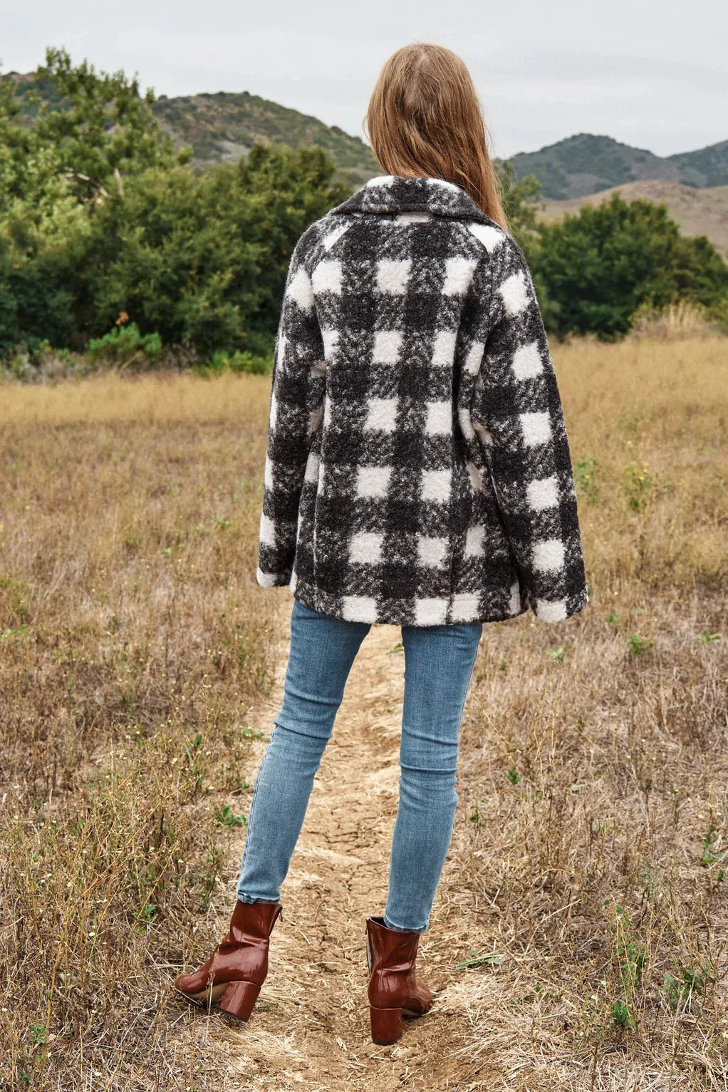 The Buffalo Check Boucle Jacket - Black - PLUS