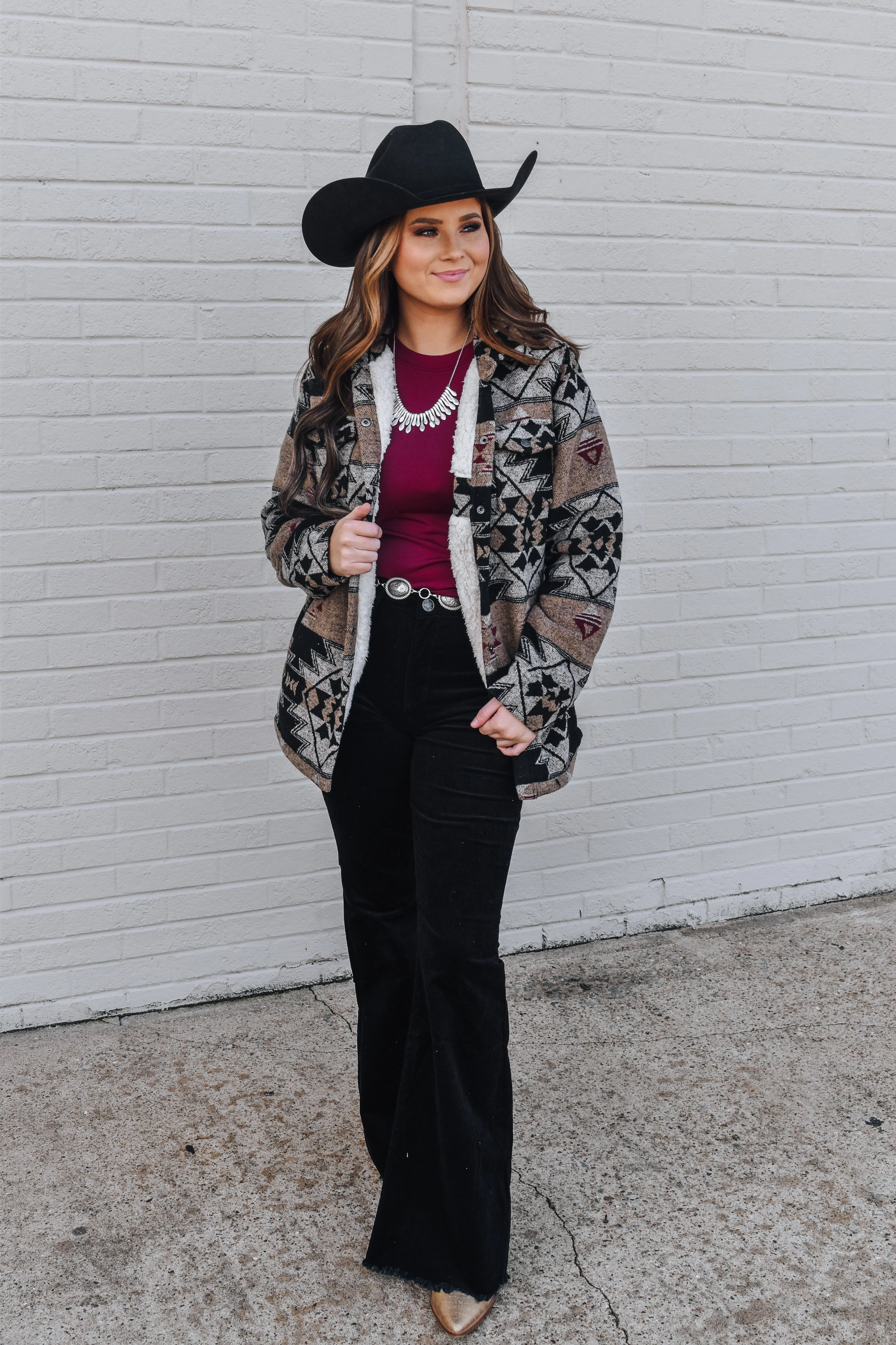 The C’anne Tan Aztec Shacket