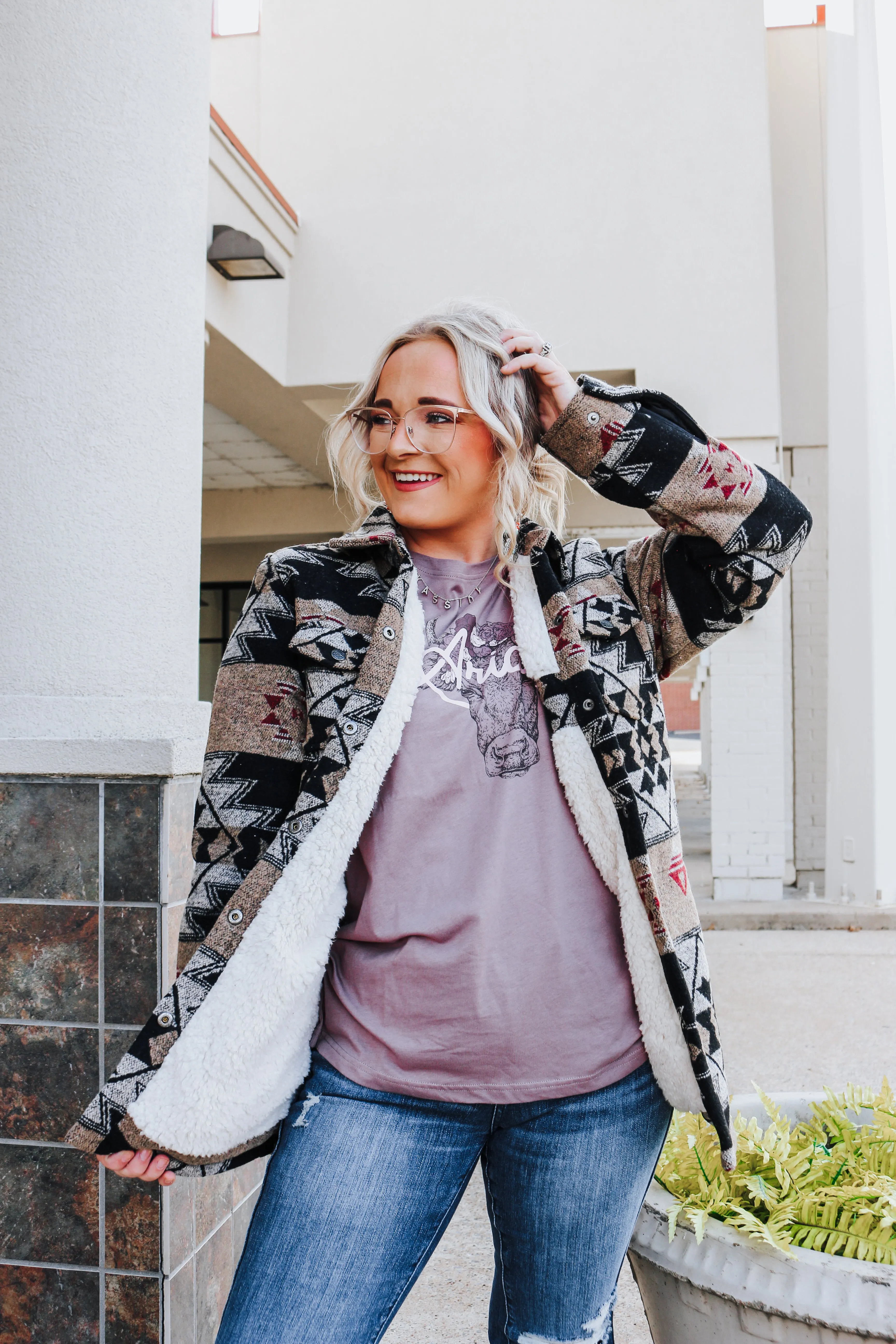 The C’anne Tan Aztec Shacket