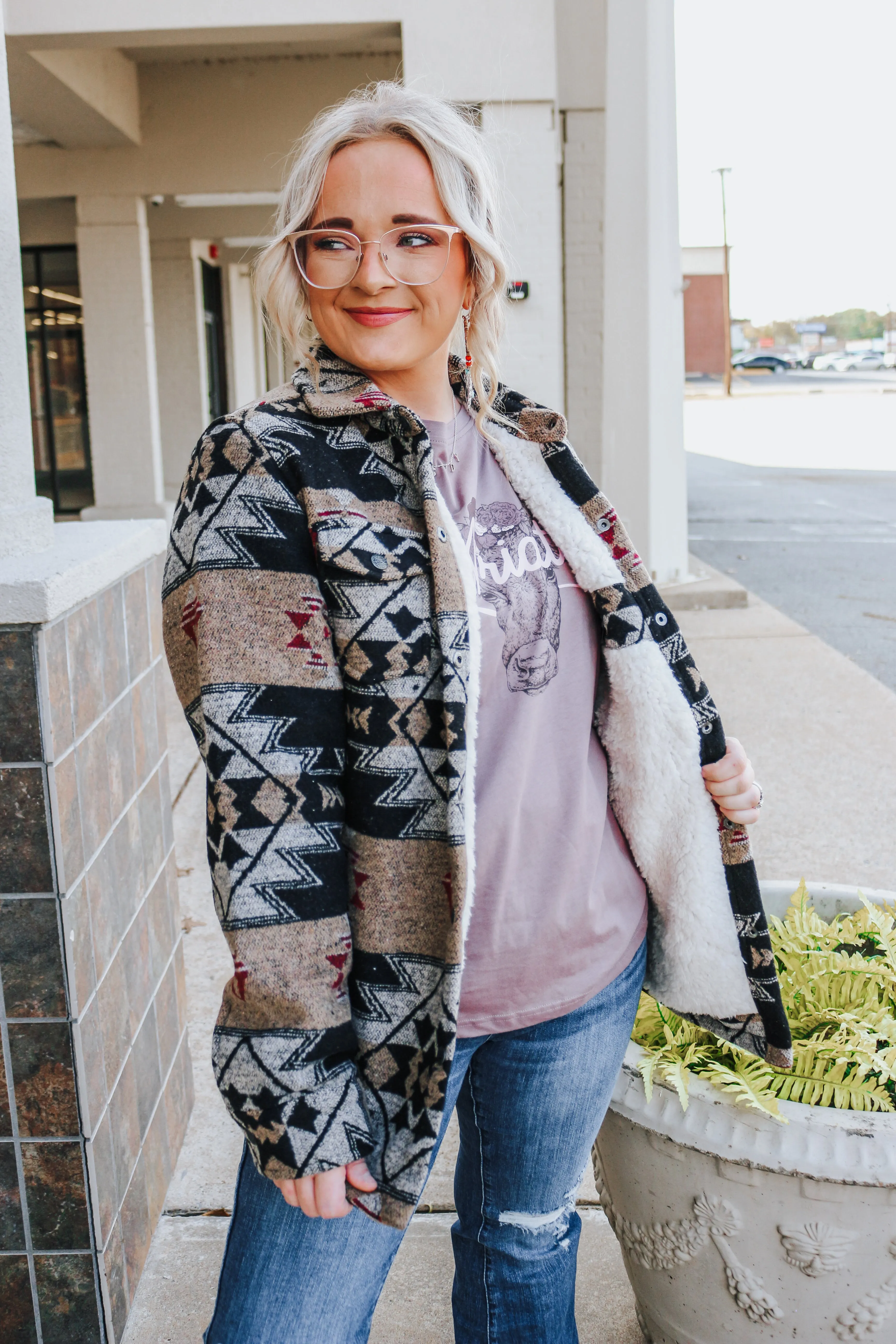 The C’anne Tan Aztec Shacket