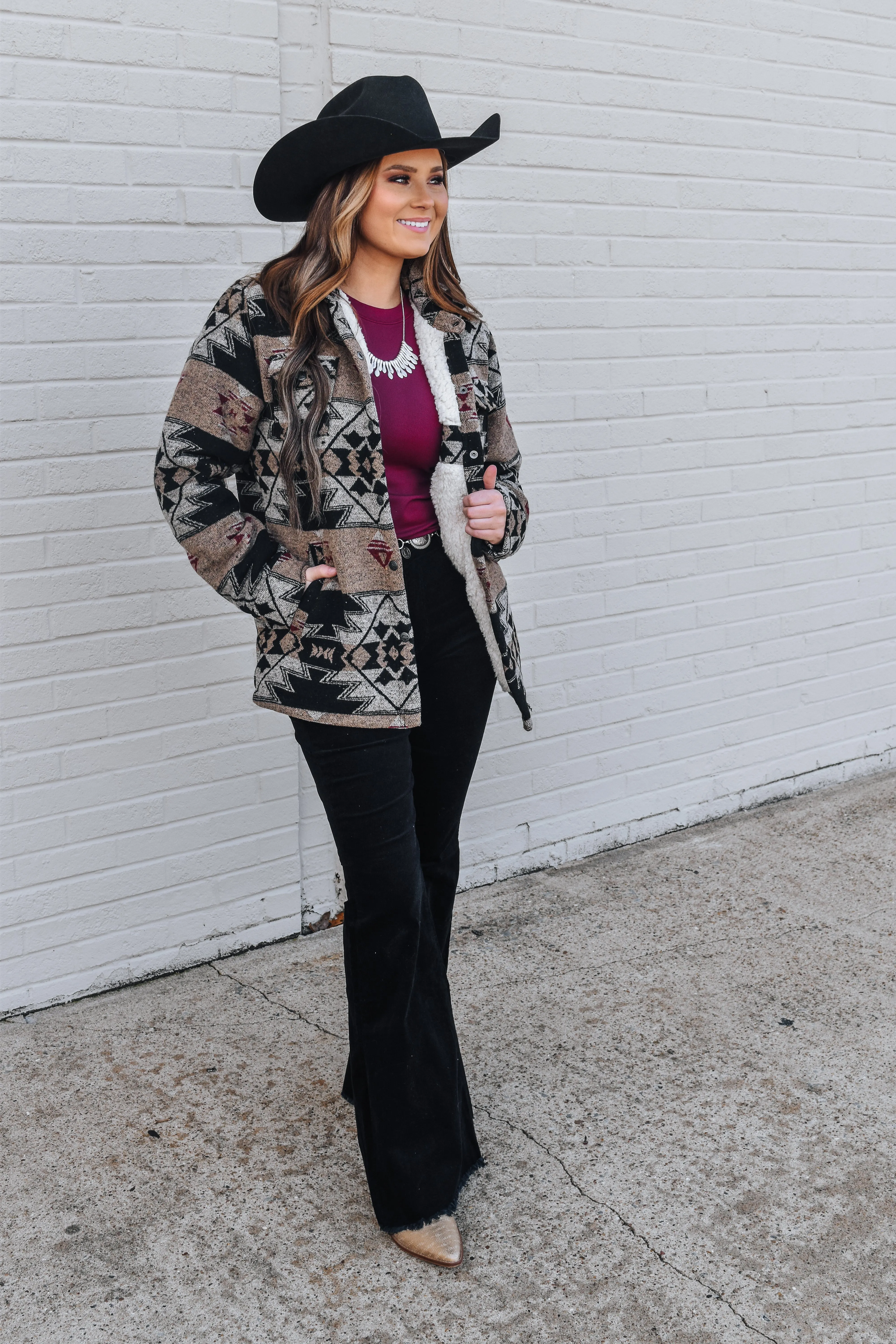 The C’anne Tan Aztec Shacket