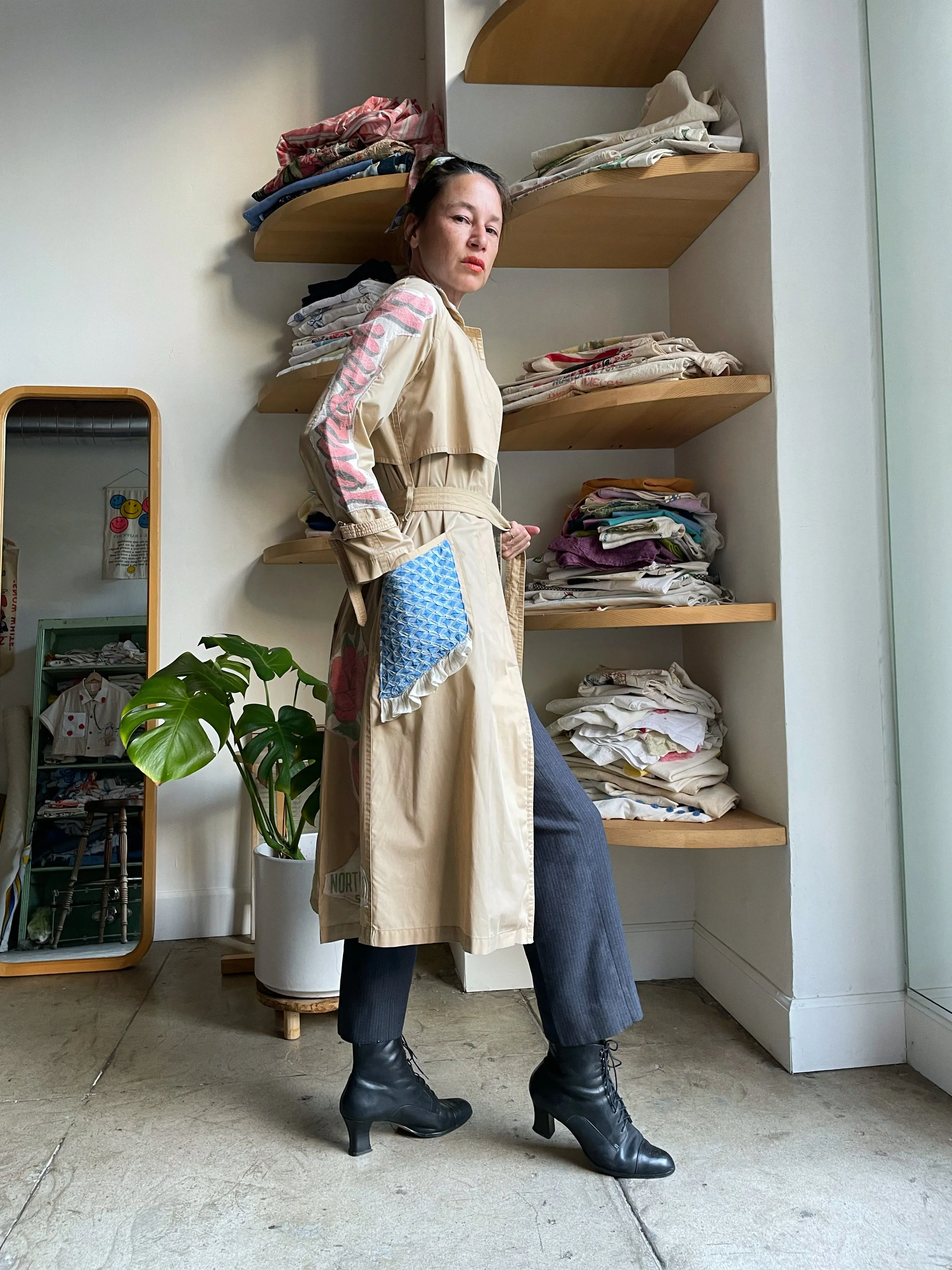 Universal Patchwork Trench Coat