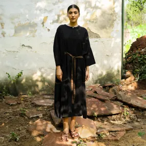 Upcycled Solid dress | Oversized | Black