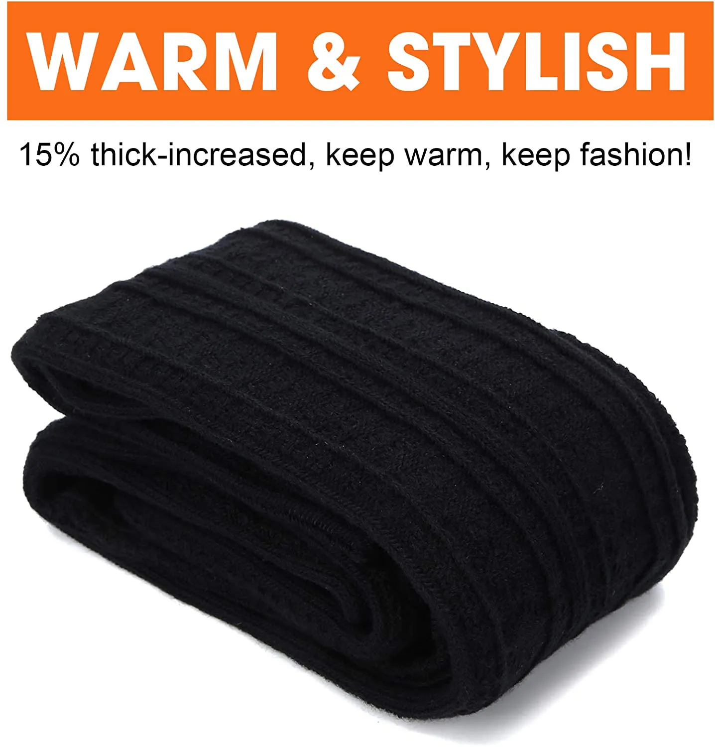 Women Thigh High Socks Extra Long Cotton Knit Warm Thick Tall Long Boot Stockings Leg Warmers