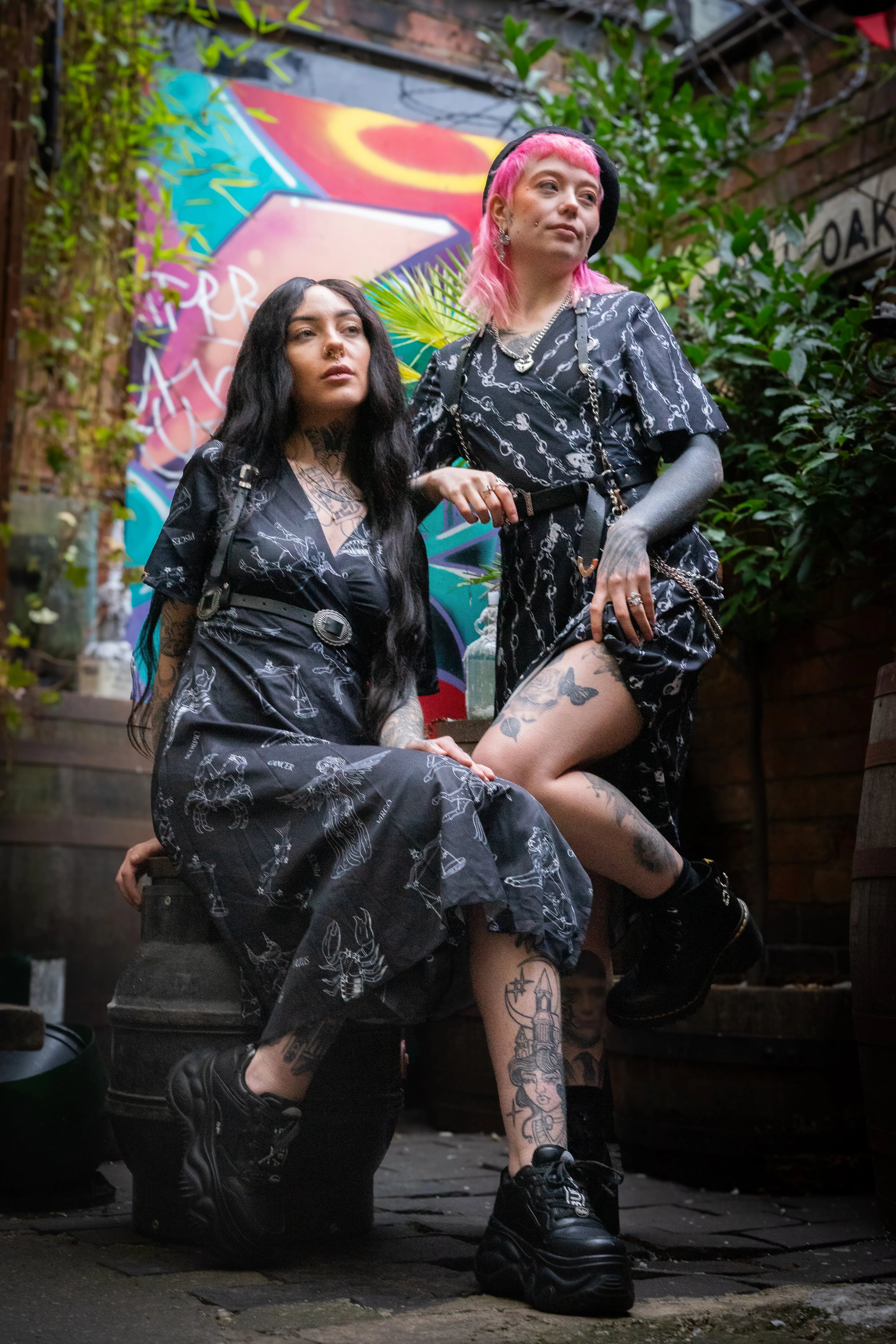 Zodiac wrap dress
